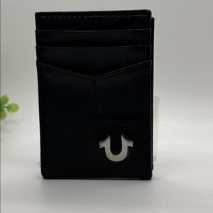 True Religion Horseshoe RFID magnetic bi-fold Wallet